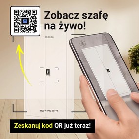 Biurowa szafa metalowa na akta JAN, 900 x 1850 x 400 mm, biała