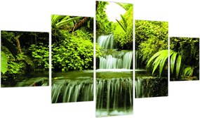 Obraz - Indonezyjskie wodospady (125x70 cm)
