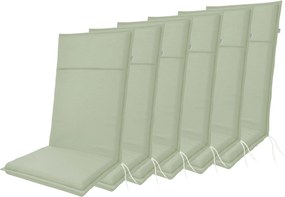 Doppler LIFE 5356 - zestaw 6 szt. poduszek na krzesło z wysokim oparciem