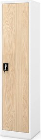 Szafa biurowa Eco Design Alex 45x40x185 cm biały/dąb sonoma