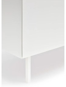 Biała wysoka komoda w dekorze dębu 95x120 cm Arista – Teulat
