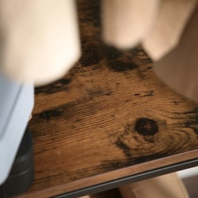 Ściana do przedpokoju TAYLOR z szafką na buty 181x58 cm, rustykalny brązowy