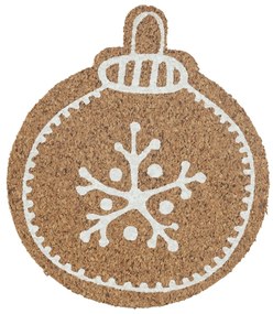 Altom Podkładka korkowa pod kubek Christmas tree bauble 10,7 x 10 x 0,3 cm, zestaw 6 szt.