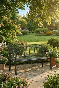 Ławka ogrodowa z okuciem w koła D5-S71