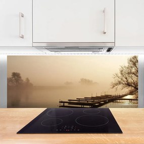 Panel nad blat kuchenny Most Wyłaniający Się Z Mgły