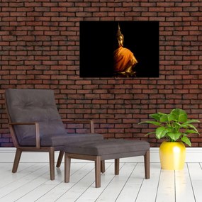 Obraz - Posąg Złotego Buddy (70x50 cm)