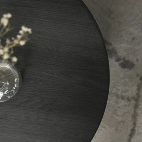 Zestaw Stolików Kawowych LEILA 38 cm/48 cm Czarny Loft