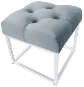 Pufa CHESTERFIELD LOFT ławka postawa biała BL06