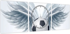 Obraz - Balon ze skrzydłami (z zegarem) (90x30 cm)