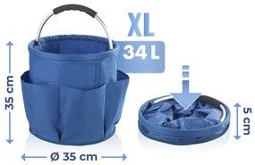 Organizer na narzędzia w formie tekstylnego wiadra, 34 l