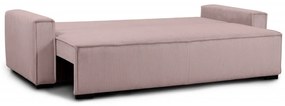 Trzyosobowa sofa rozkładana SMART różowa