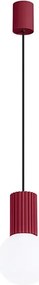 Burgundowa nowoczesna lampa wisząca W3-S83
