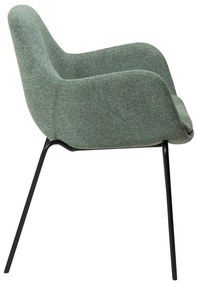 Jasnozielony fotel z materiału bouclé Zimmer – DAN-FORM Denmark