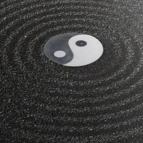 Obraz - Yin i Yang (z zegarem) (90x30 cm)