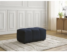 Niebieski podnóżek z materiału bouclé Roxelane – Bobochic Paris