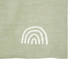 Kocyk dziecięcy, wzór tęczy, 100 x 80 cm
