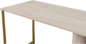 Biurko Twin Travertine and Gold