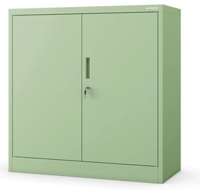 Szafka na akta osobowe, niska, pastelowy zielony, 900x930x400 mm: BEATA Fresh Style