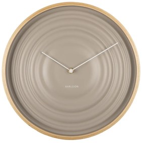Beżowy zegar Karlsson Ribble, ø 31 cm