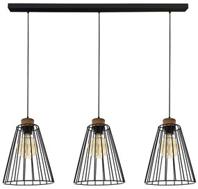 Spot-Light DO19319304 - Lampa wisząca ORAZIO 3xE27/60W/230V sosna