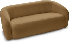 Musztardowa sofa z materiału bouclé 193 cm Elina – Bobochic Paris