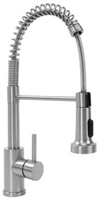 REA-B0417 - Bateria zlewozmywakowa z wysuwaną wylewką natryskową COLIN 42,5 cm nikiel