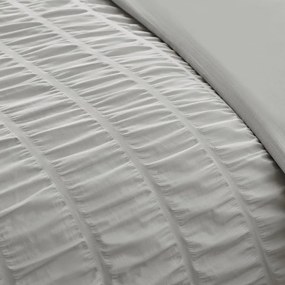 Szara pościel dwuosobowa z kory 200x200 cm Seersucker Frill – Catherine Lansfield