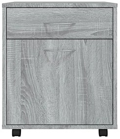 Szary kontenerek biurkowy B8-N88