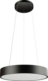 Lampa sufitowa wisząca TOT XL 60W 115º, średnica 650 mm, matowa czerń, z inteligentną technologią Tuya, barwa światła CCT 2600K-4000K, ściemnialna - Beneito & Faure