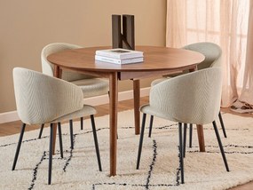 Stół okrągły rozkładany 115-154 cm Firenze, kolor orzech włoski lakierowany