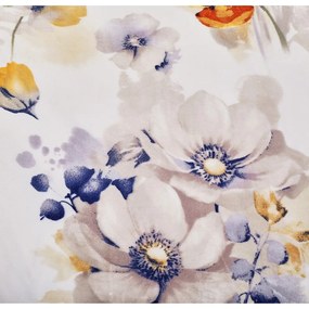 Biała pościel jednoosobowa z mikropluszu 140x200 cm Blossom – My House