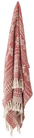Czerwony koc 130x160 cm Oia – Bloomingville