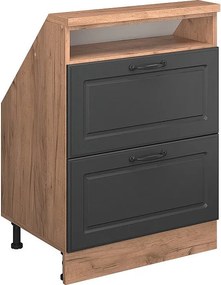 Szafka kuchenna na dach skośny antracytowy domek wiejski 60x46x81.6 r-line