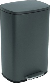 Kosz na Śmieci z Pedałem Inox ADMIRAL szary 50L