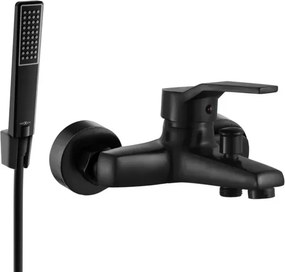 Mexen Caro R72 bateria wannowa z zestawem prysznicowym, czarna - 74663R72-70