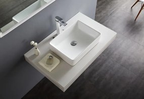 Umywalka nablatowa NT3153Ceramika łazienkowa - 52 x 12,5 x 38 cm
