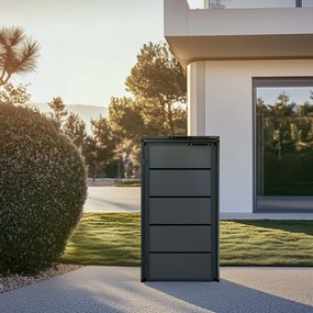 Zabudowa śmietnikowa 240L jednokomorowa, antracyt