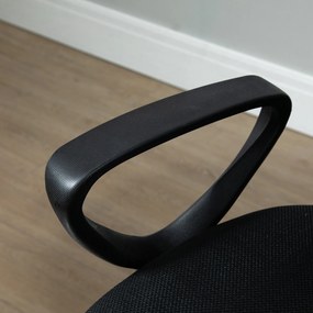 Vinsetto Fotel biurowy ergonomiczny obrotowy z regulacją wysokości czarny nowoczesny design | Aosom PL