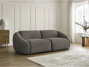 Szarobrązowa sztruksowa sofa 250 cm Tina – Bobochic Paris