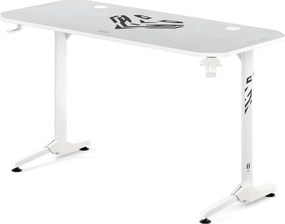 Biurko gamingowe białe Diablo X-Mate, 140 × 60 cm