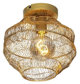 Orientalna lampa sufitowa złota 25 cm - VadiKolonialny Oswietlenie wewnetrzne