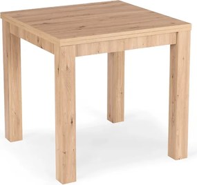 Stół Kwadratowy Rozkładany MAX 80-160 cm Dąb Artisan Skandynawski