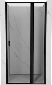 Mexen Mist drzwi prysznicowe uchylne prawe 105 cm, czarna ramka, czarne - 8A4-105-000-70-70-P
