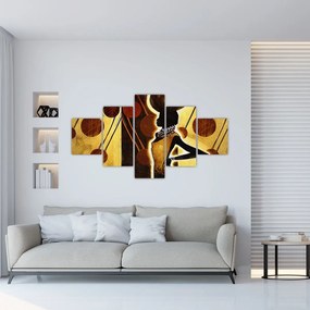 Obraz artystycznego malarstwa starożytnego (125x70 cm)