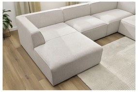 Beżowy narożnik modułowy (prawostronny/w kształcie litery U) Megeve – Bobochic Paris