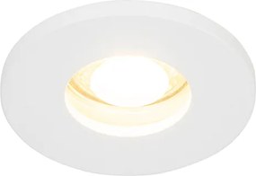 Nowoczesny wpuszczany reflektor łazienkowy biały - Shed