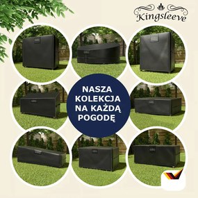 Ochronna plandeka na zestaw piwny BEER COVER, 180x90x74cm, antracytowa Kingsleeve
