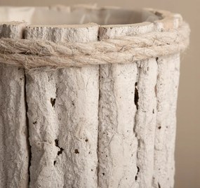 Osłonka z kory 12 cm Naturalna Doniczka Boho Rustykalna Dekoracja do Roślin