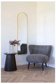 Brązowy fotel z materiału bouclé Covelo – House Nordic