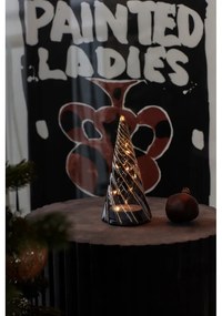 Czarna dekoracja świetlna na baterie ø 9,5 cm Vilma Tree – Sirius